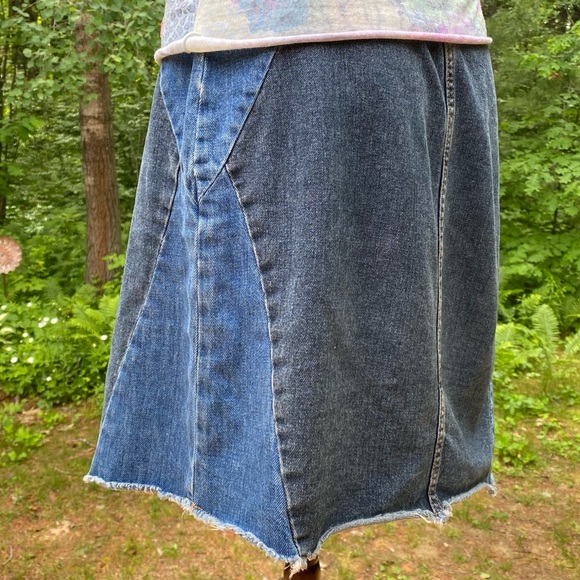 Max Jeans patchwork denim skirt - Picture 2 of 6